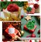 40 Pcs 4 Inch Christmas Tinsel Bows for Gift Wrapping Self Adhesive Pom Poms Colored Tinsel Bows for Crafts Presents Baskets Christmas Tree Decoration(Red, Green, White)